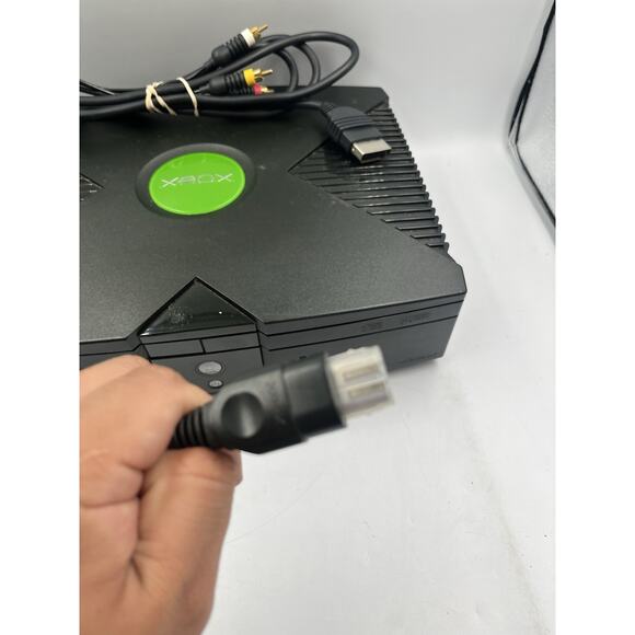 Microsoft Original Xbox Console w/ OEM Controller & AV Cord Tested Working - Picture 7 of 16
